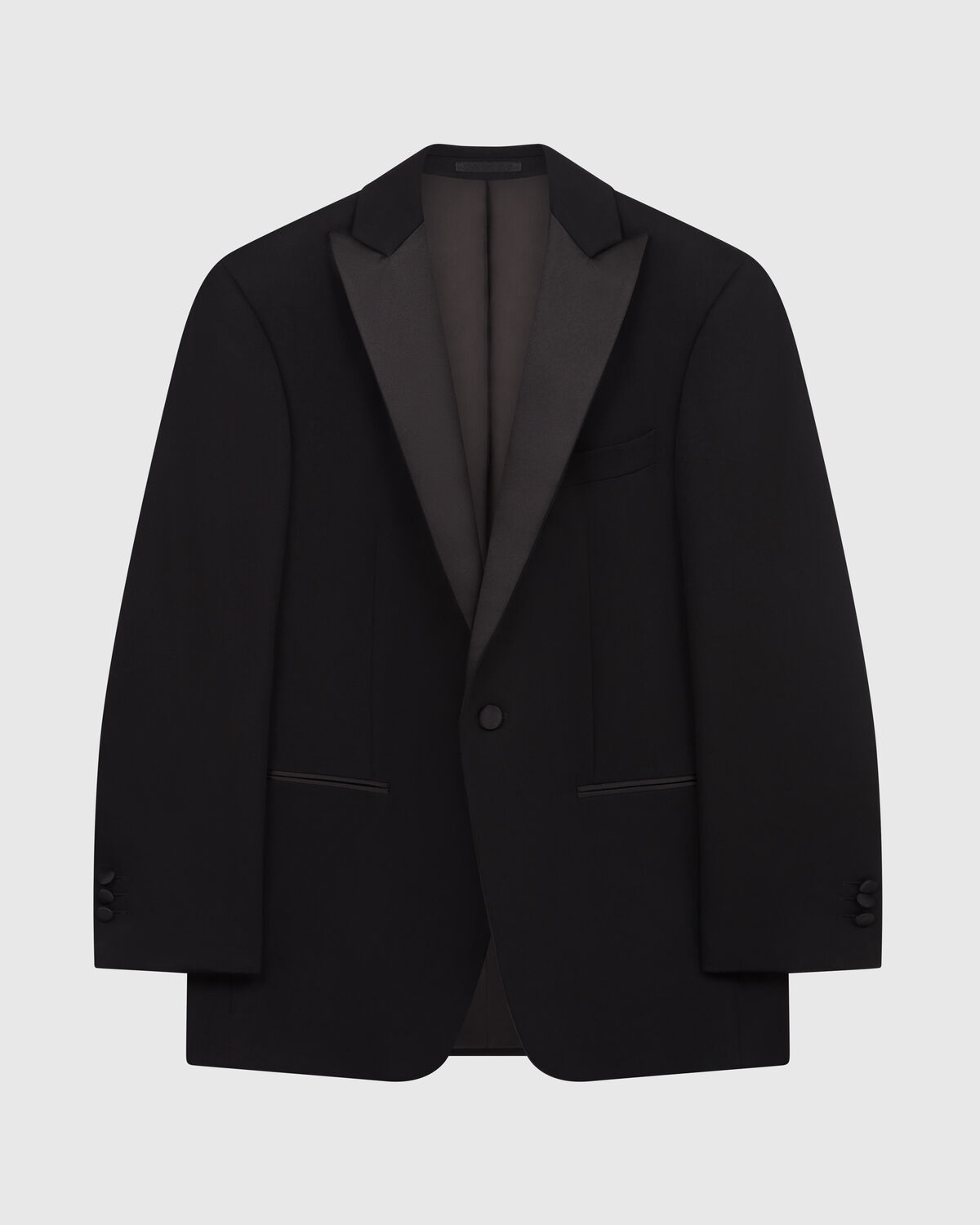 Black Crepe Single-Breasted Dinner Suit by Zignone