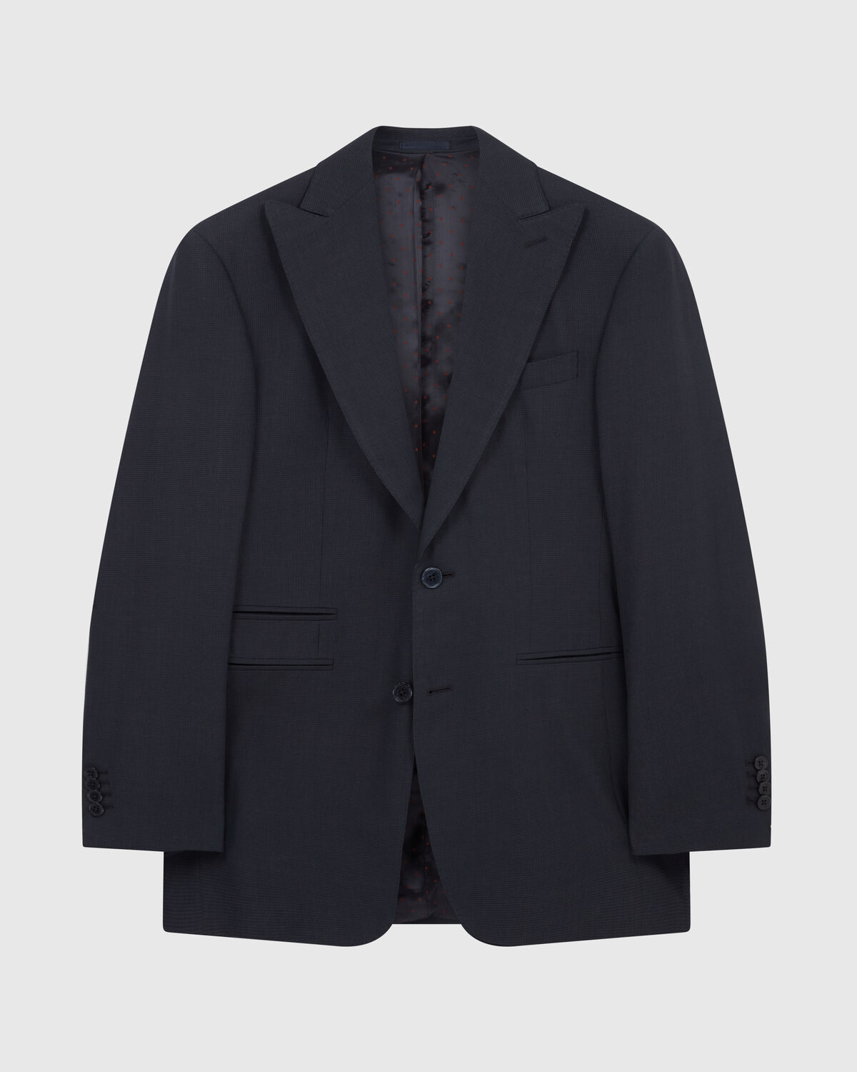 Slate Blue Puppytooth Summer Wedding Suit by Cerruti