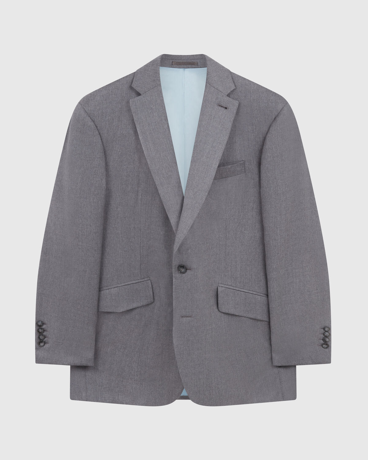 Spring Grey Twill Two-Piece Suit by Piacenza