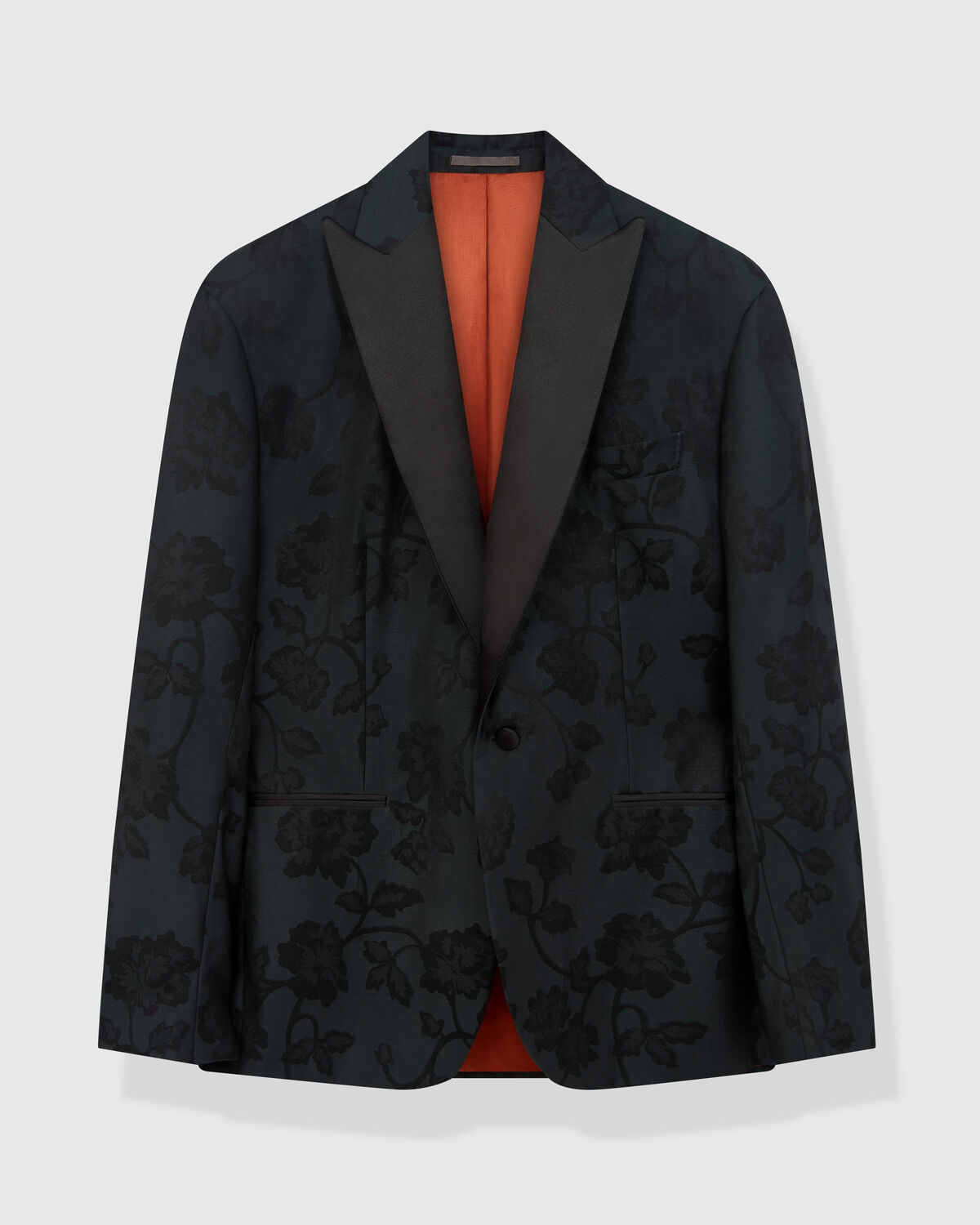 Green Floral Jacquard Dinner Jacket by Drago
