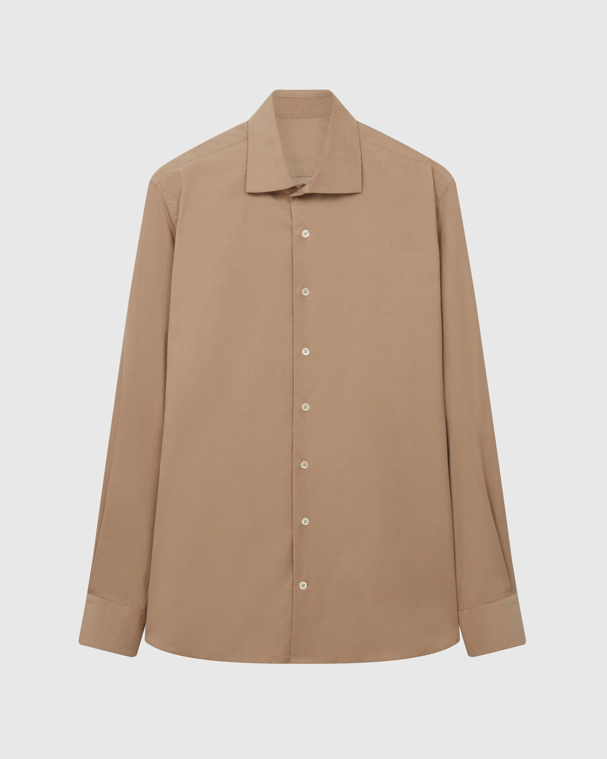 Beige Corduroy Shirt by Mileta