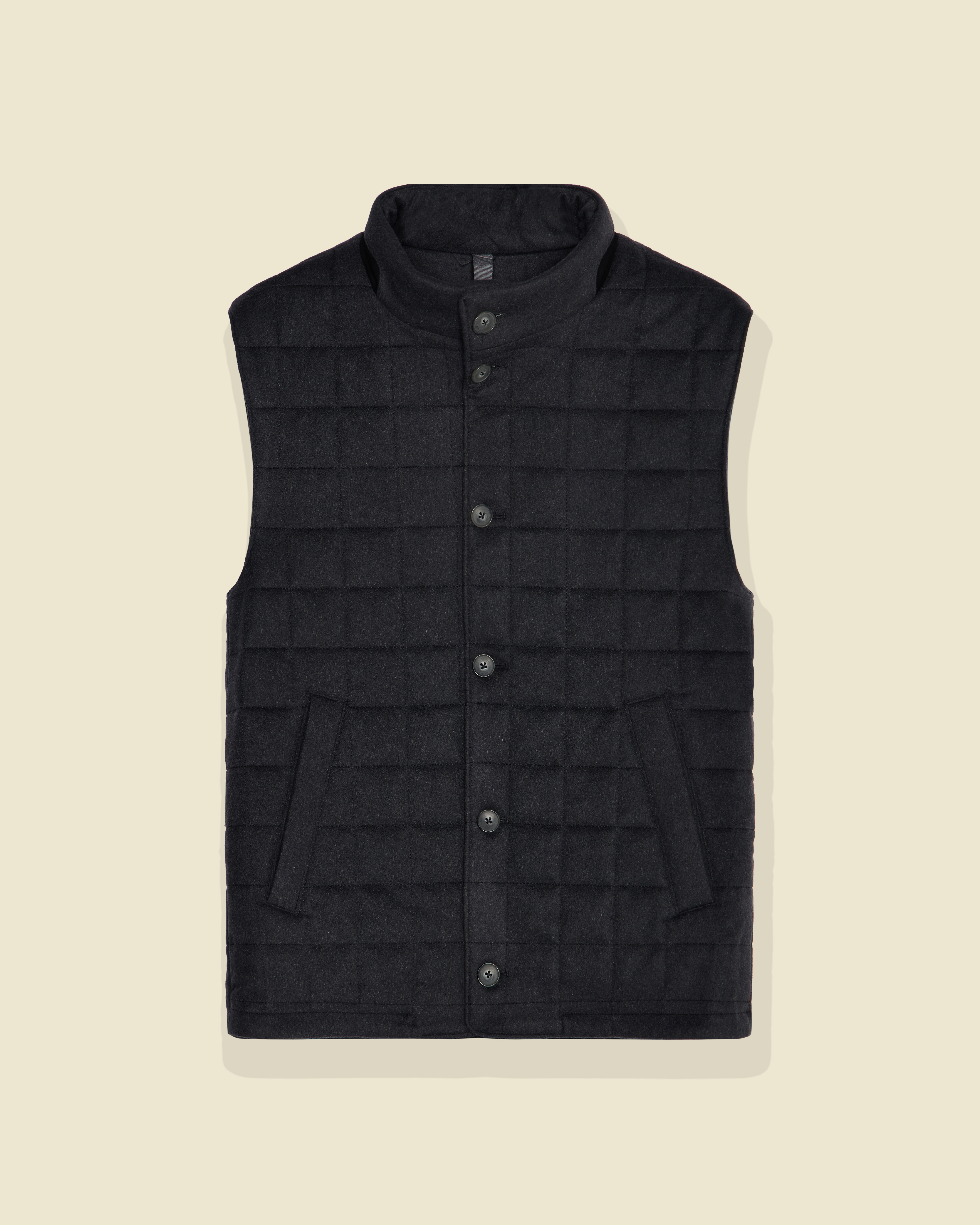 Charcoal Camel Hair Gilet