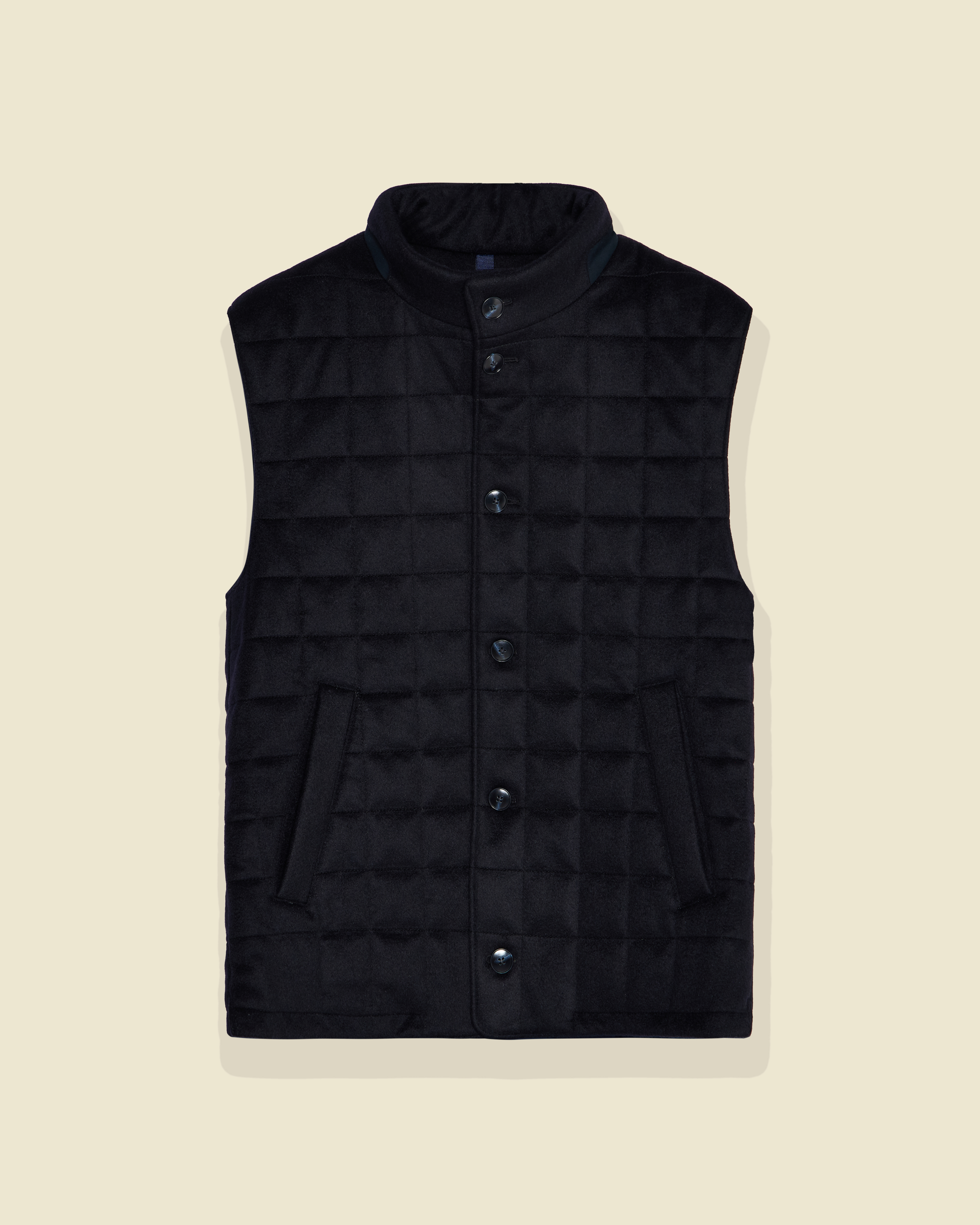 French Navy Cashmere Gilet