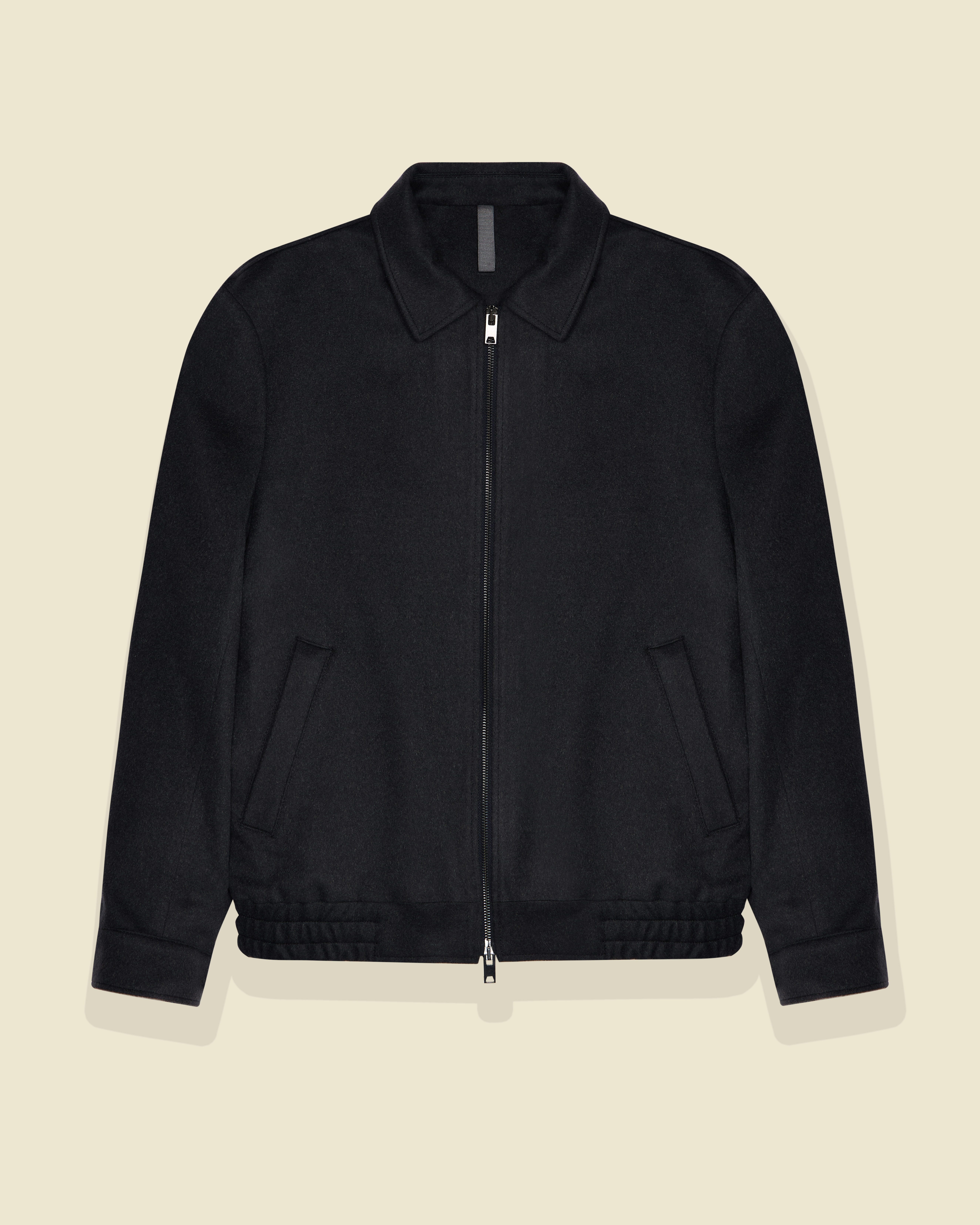 Charcoal Camel Hair Blouson