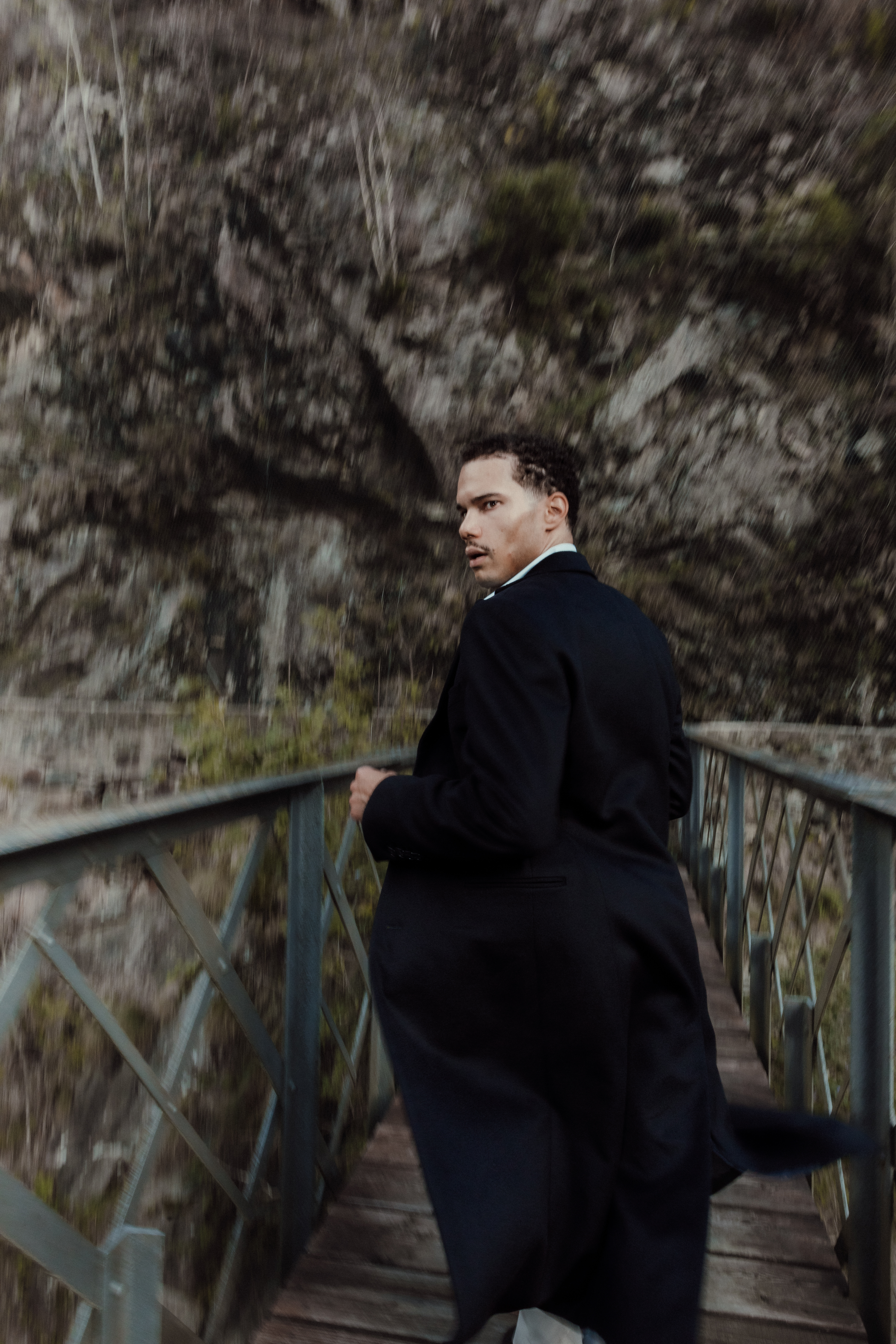 French Navy Cashmere Overcoat