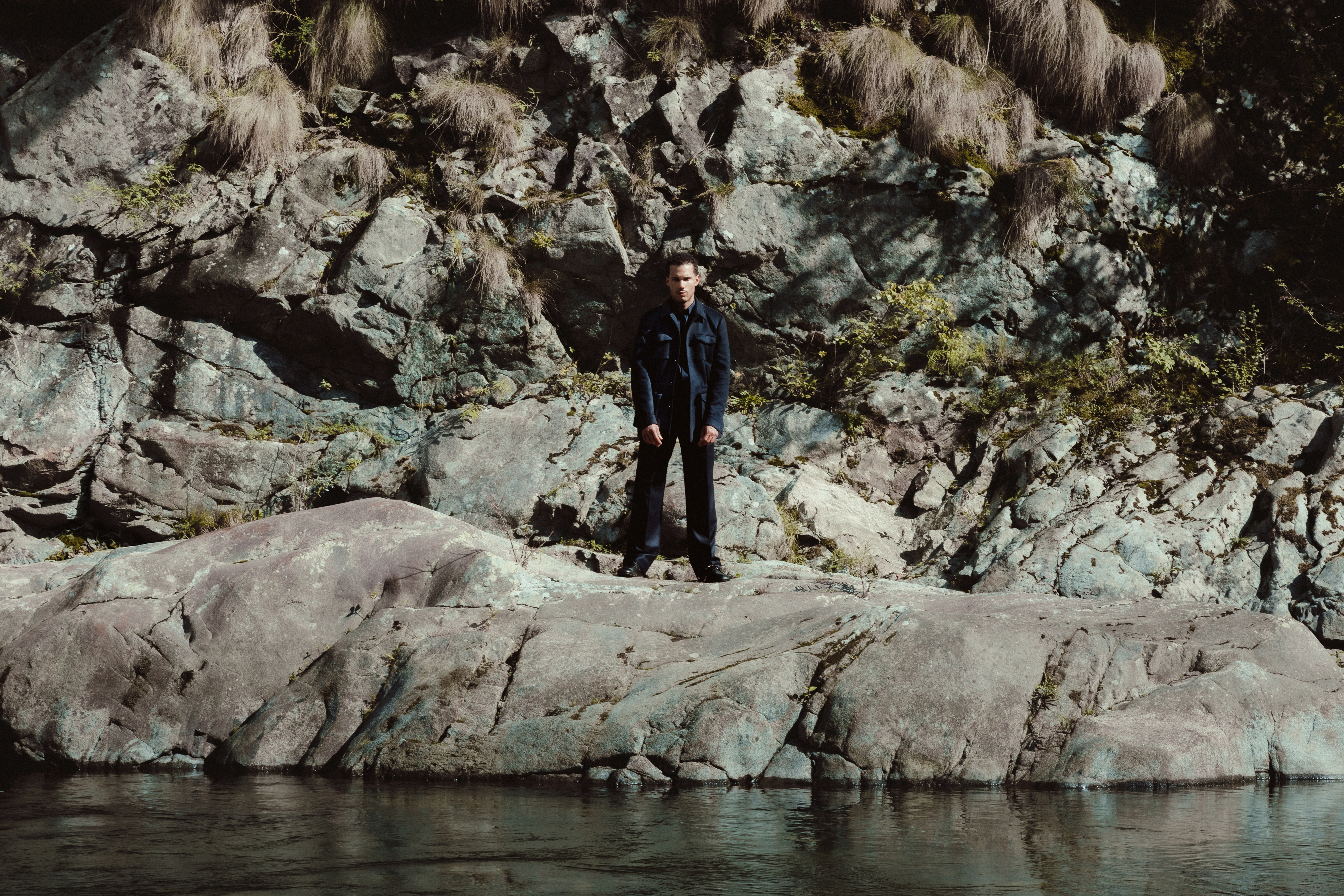 French Navy Cashmere Safari Jacket