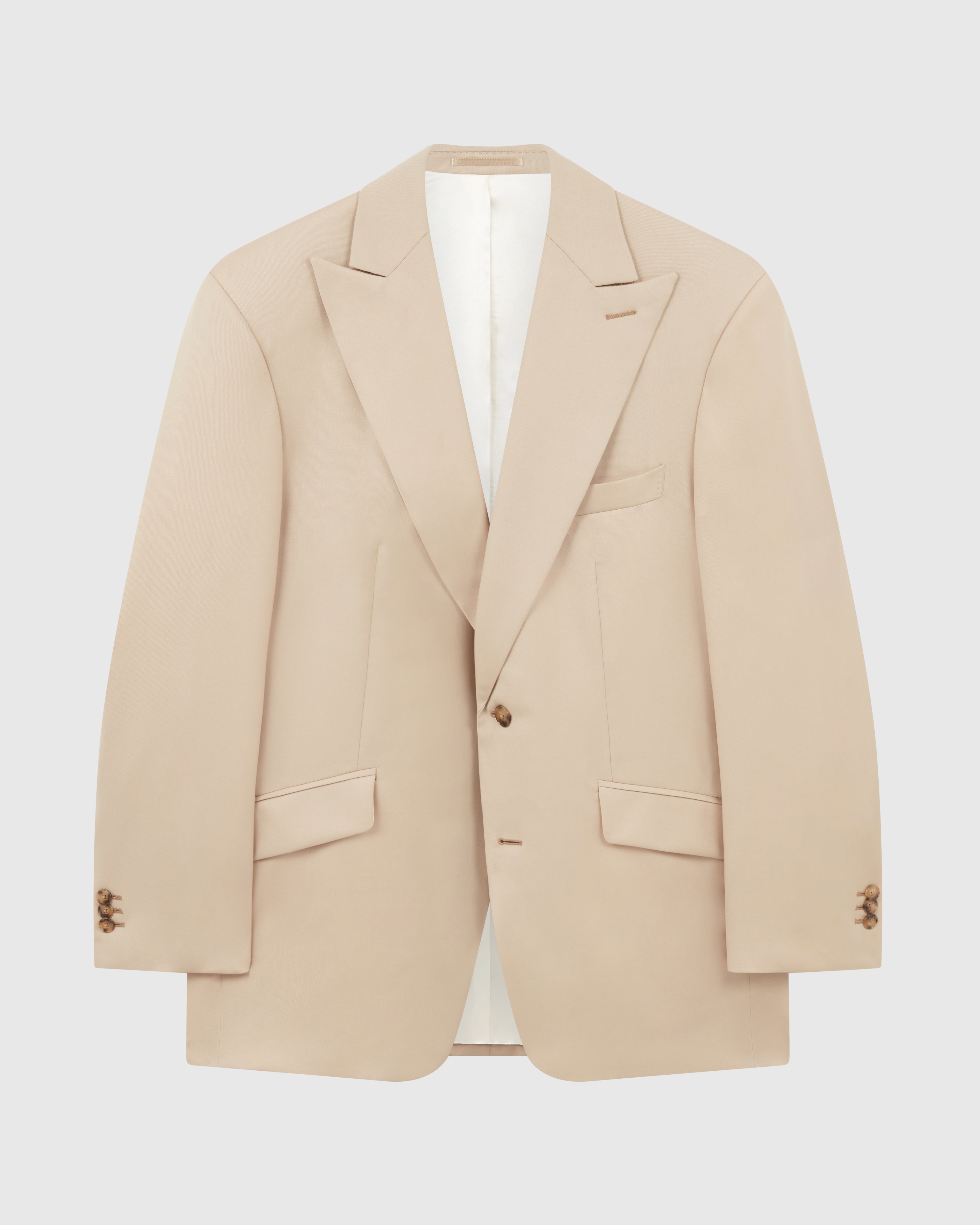 Made-to-Measure Cream Twill Summer Suit by VBC - june.25.f15 - Casual ...